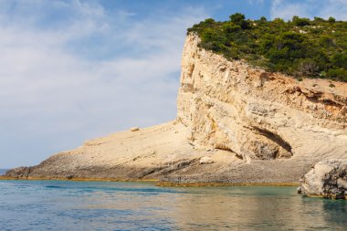 Keri mağaralar adada zakynthos, Yunanistan 