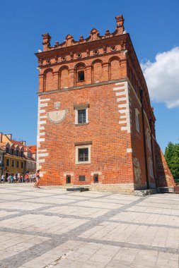 Sandomierz, Polonya - 23 Mayıs: sandomierz önemli bir turistik 's onun eski şehir için bilinir. 23 Nisan 2014. Sandomierz, Polonya. 