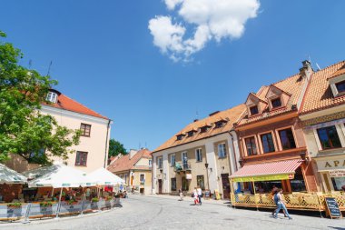 Sandomierz, Polonya - 23 Mayıs: sandomierz önemli bir turistik 's onun eski şehir için bilinir. 23 Nisan 2014. Sandomierz, Polonya. 
