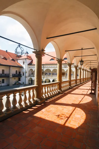 Courtyard of Niepolomice Castle, Poland — Stock Photo, Image