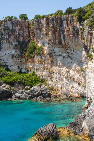 Krásná modrá jeskyně na ostrově zakynthos, Řecko — Stock fotografie