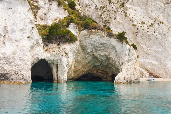 Keri jaskinie na wyspie zakynthos, Grecja — Zdjęcie stockowe