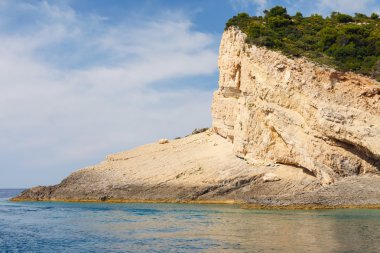 Keri mağaralar adada zakynthos, Yunanistan 