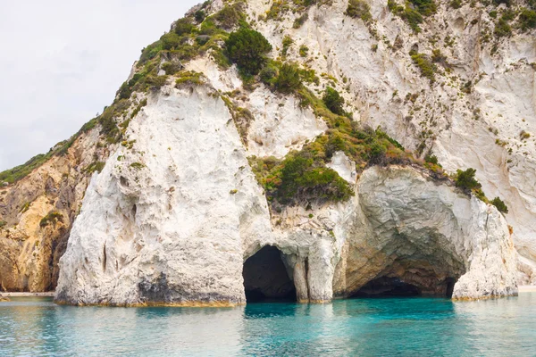 Keri grottor på ön zakynthos, Grekland — Stockfoto