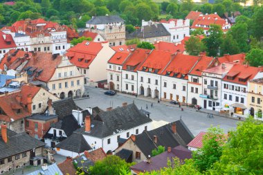 Havadan görünümü, kazimierz dolny, Polonya