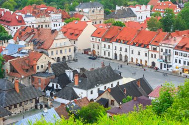 Havadan görünümü, kazimierz dolny, Polonya