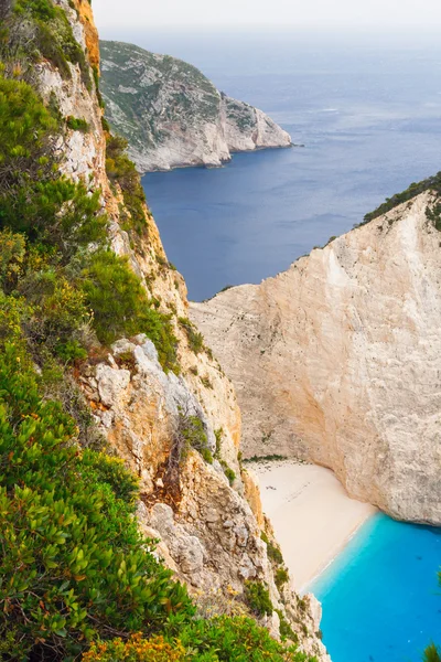 シップレック湾、navagio ビーチ、ギリシャ、ザキントス — ストック写真