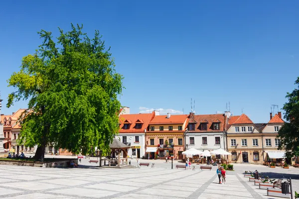 Sandomierz, Poland - MAY 23: Sandomierz is known for its Old Town, which is a major tourist attraction. MAY 23, 2014. Sandomierz, Poland. — Stock Photo, Image