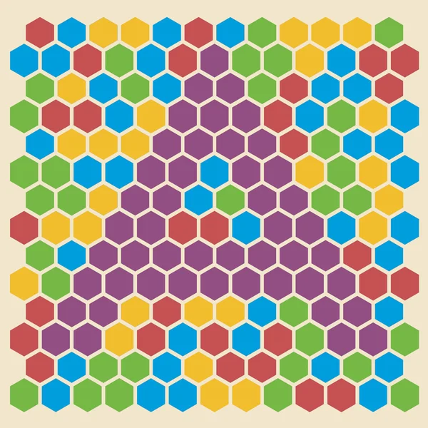 Hexagon pattern, letter A — Stock Photo, Image