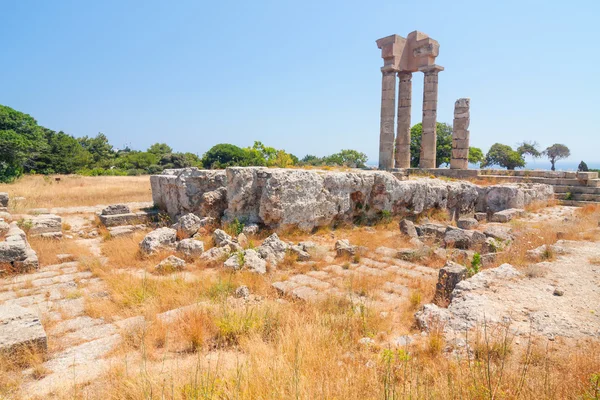 Acropolis van Rhodos op monte smith op het eiland Rhodos Griekenland. — Stockfoto