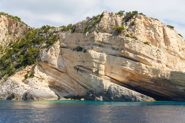 Keri grottor på ön zakynthos, Grekland — Stockfoto