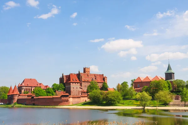 Malbork kasteel, Pommeren-regio, Polen — Stockfoto