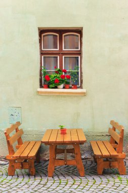 tipik sokak kafe bar, sighisoara, Romanya
