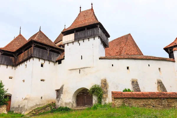 Viscri, saxon befäst kyrka, Transsylvanien, Rumänien — Stockfoto