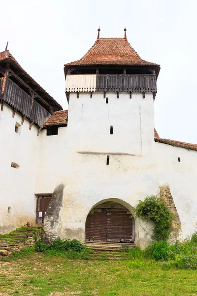 Viscri, saxon befäst kyrka, Transsylvanien, Rumänien — Stockfoto