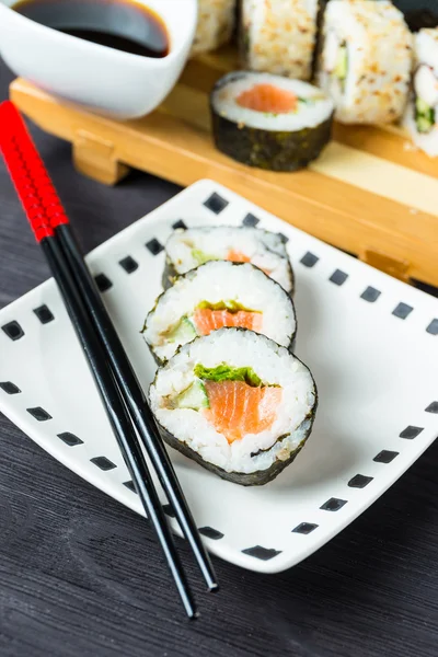 Sushi, mariscos japoneses — Foto de Stock