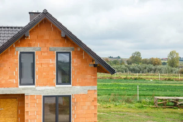 Polonya Yeni Inşa Edilmiş Evler — Stok fotoğraf