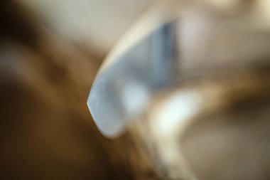 Av bıçağının makro ucu. 