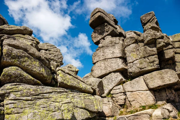 Slonecznik Rock Formation Karkonosze Hands Poland — стокове фото