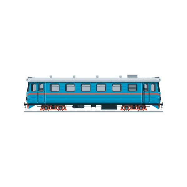 Staromódní železniční vůz. Vektorová ilustrace — Stockový vektor