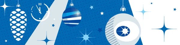 Noel arka planda mavi tonları