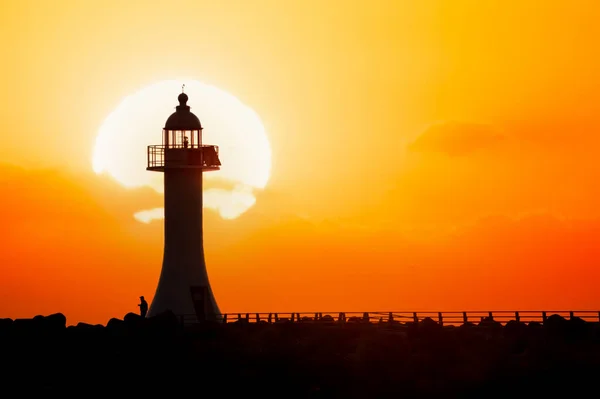 Paisaje Del Amanecer Puerto Sacheon Gangneung Corea Del Sur — Foto de Stock