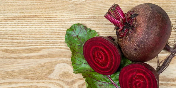 Fresh Beets Beets Leaves Fresh Beetroot Copy Space — Stockfoto