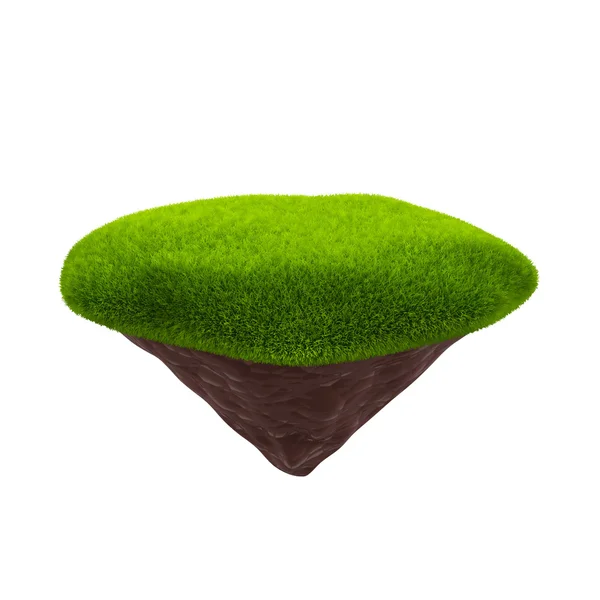 küçük bir ada. 3D görüntü.