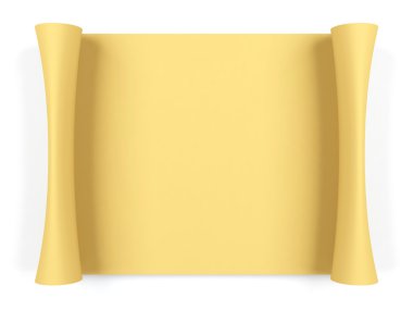 bir kağıt rulosunun. 3D görüntü.