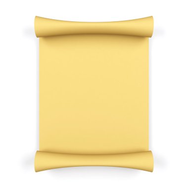 bir kağıt rulosunun. 3D görüntü.