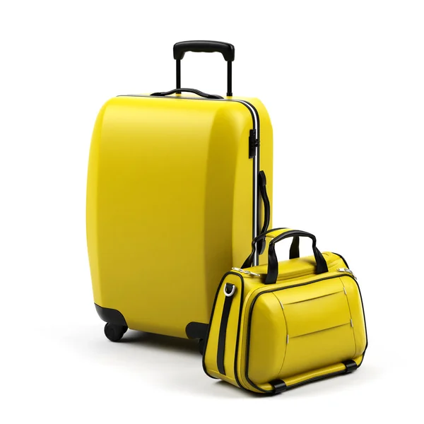 Suitcase isolated on a white background. — Stock Photo, Image