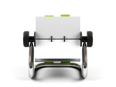 Beyaz bir arka plan üzerinde izole Organizatör.