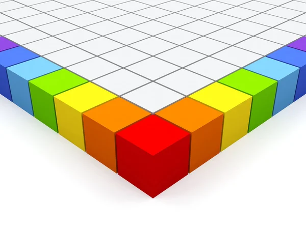 Kleurrijke kubussen. — Stockfoto