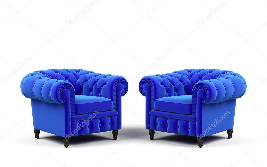Two armchairs.