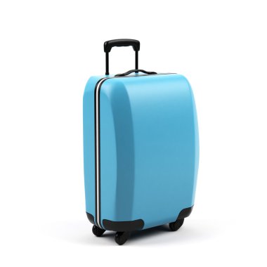 Suitcases isolated on a white background. clipart
