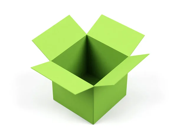 Cardboard box on a white background. — Stock Photo, Image