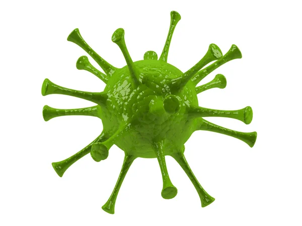 흰 배경에 있는 바이러스. — 스톡 사진