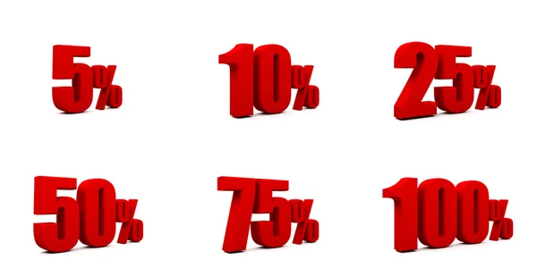 Percentage pictogram — Stockfoto