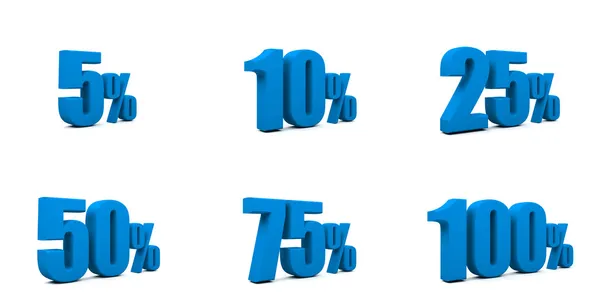 Ícone percentual — Fotografia de Stock