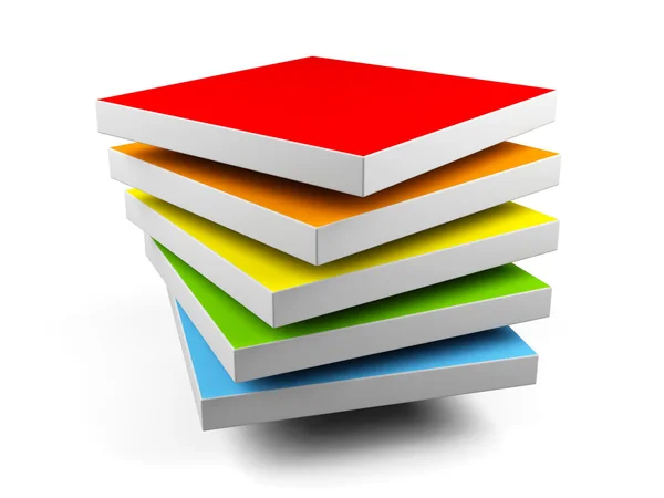 Colorful 3d rectangle — Stock Photo, Image