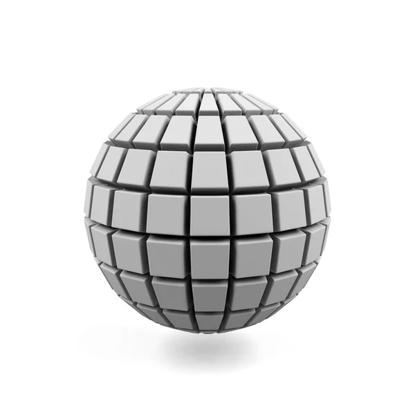 Esfera 3d aislada en un blanco —  Fotos de Stock