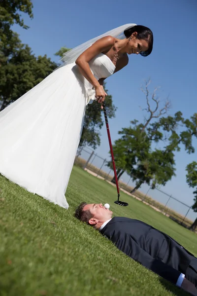 Golf and wedding — Stock Photo, Image