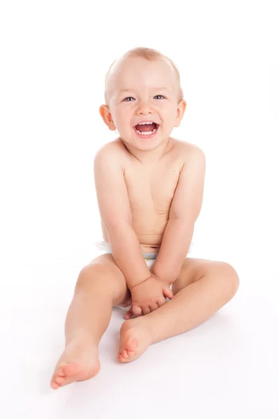 Portrait of happy little baby boy — Stock Photo, Image