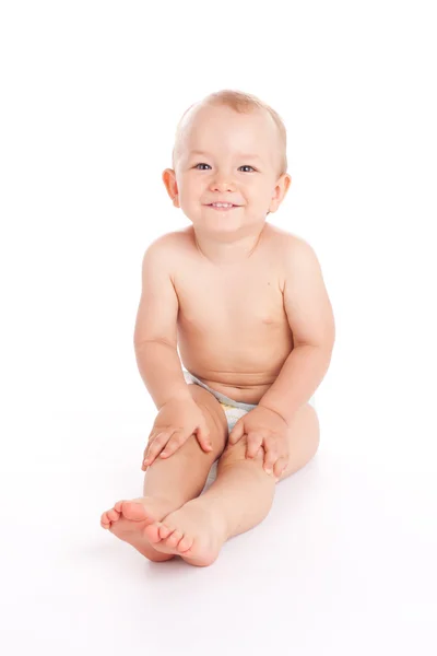 Portrait of happy little baby boy Stock Picture