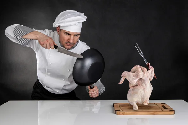 Combattimento dello chef — Foto Stock