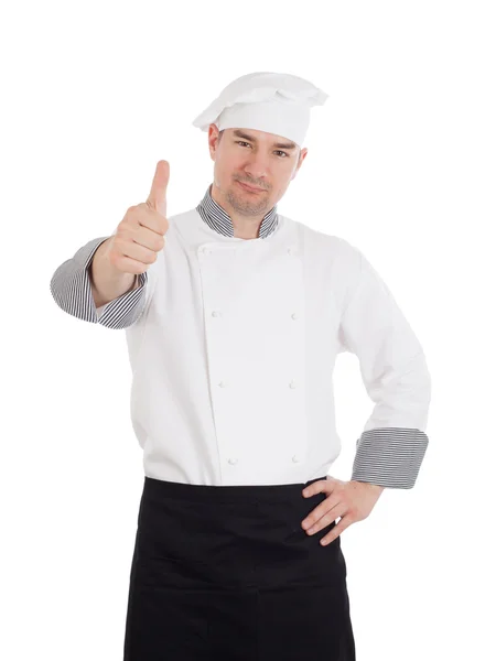 Male chef with thumb up Stock Picture