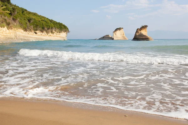 Apotripiti Beach Sidari Corfu Island Greece — Stock Fotó