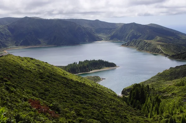 Lake Lagoa do Fogo in Azores — Stock Photo, Image