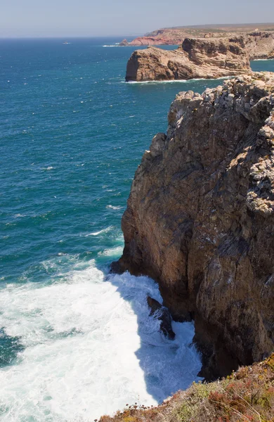 Cabo de São vincente, einde van Europa, algarve, portugal — Stockfoto