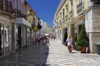 şehir merkezinde faro, sermaye algarve, Portekiz